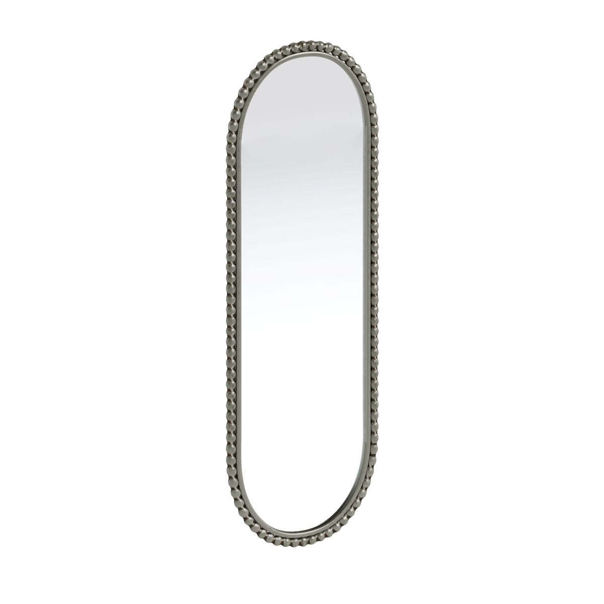 Oval Antique-Effect Iron Wall Mirror — view 4
