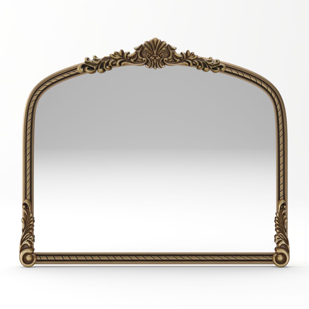 Arched Vintage Relief Wall Mirror — view 3