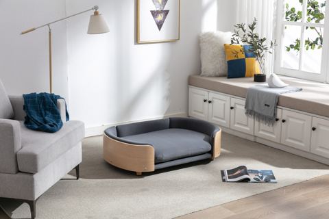 Scandinavian Pet Sofa with Bentwood Back