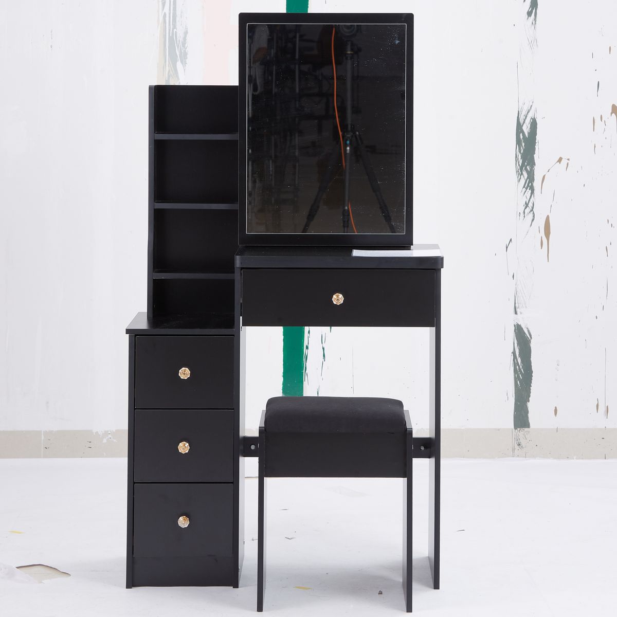 29-Inch Vanity with Cabinet and Sliding Mirror — view 2
