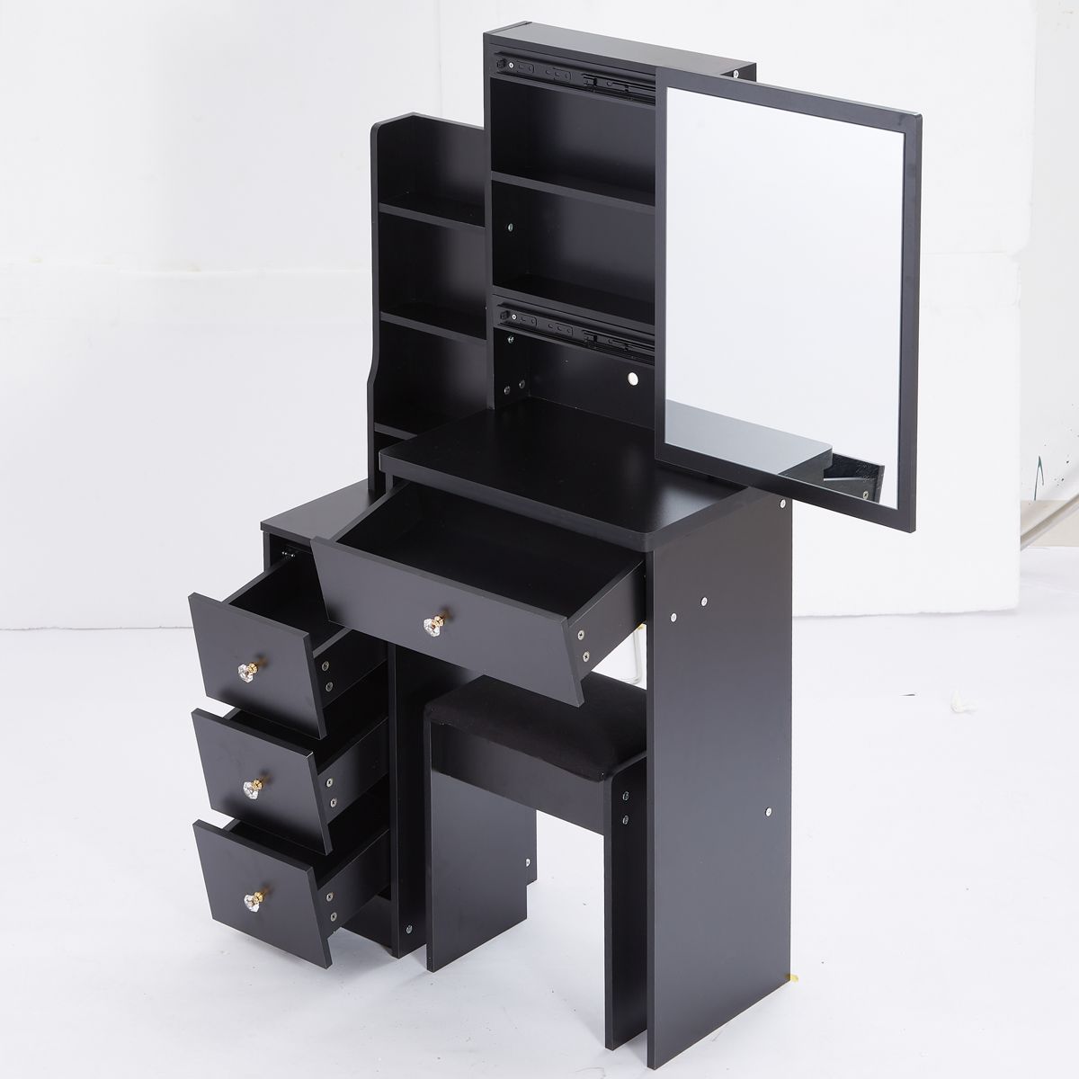 29-Inch Vanity with Cabinet and Sliding Mirror — view 4