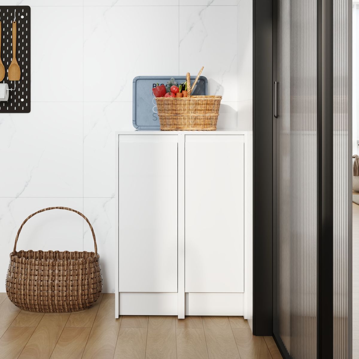 24-Inch Bathroom Cabinet with Soft-Close Doors